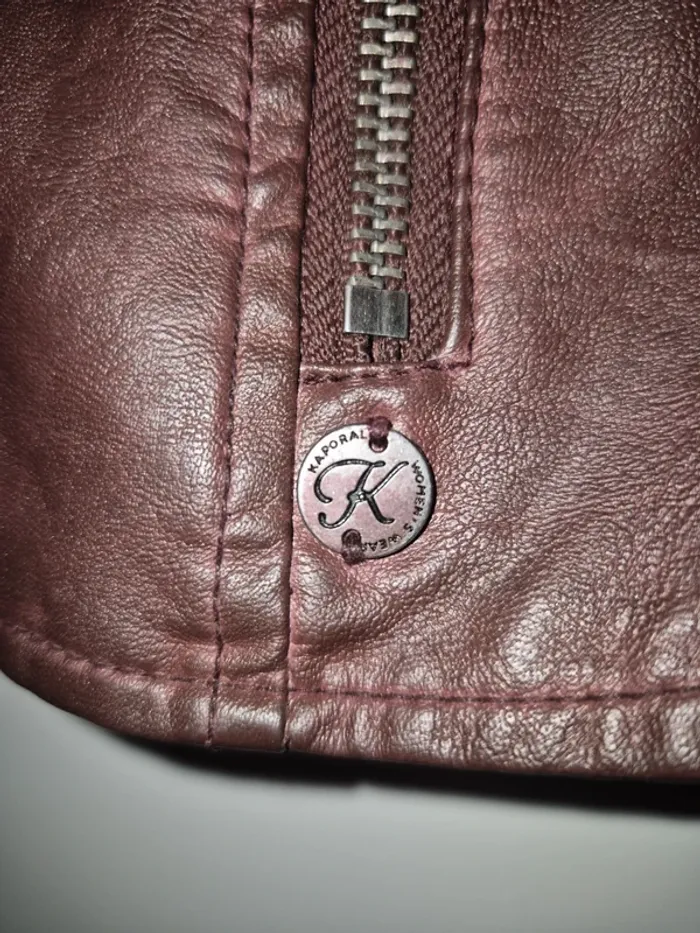 Perfecto femme Kaporal aubergine - photo numéro 3