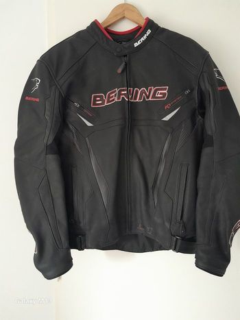 Blouson en cuir de moto pour homme