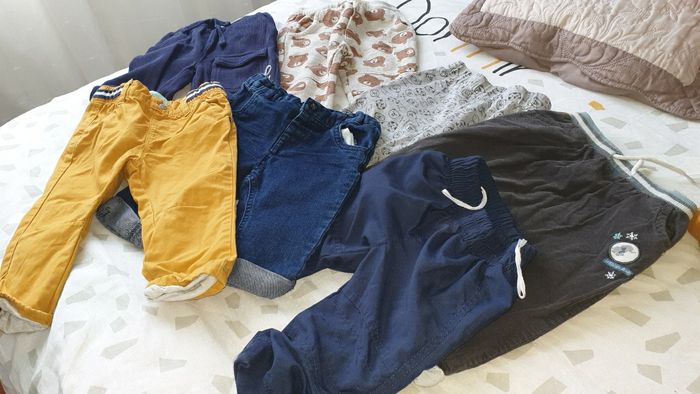Pantalons 12 mois lot de 7