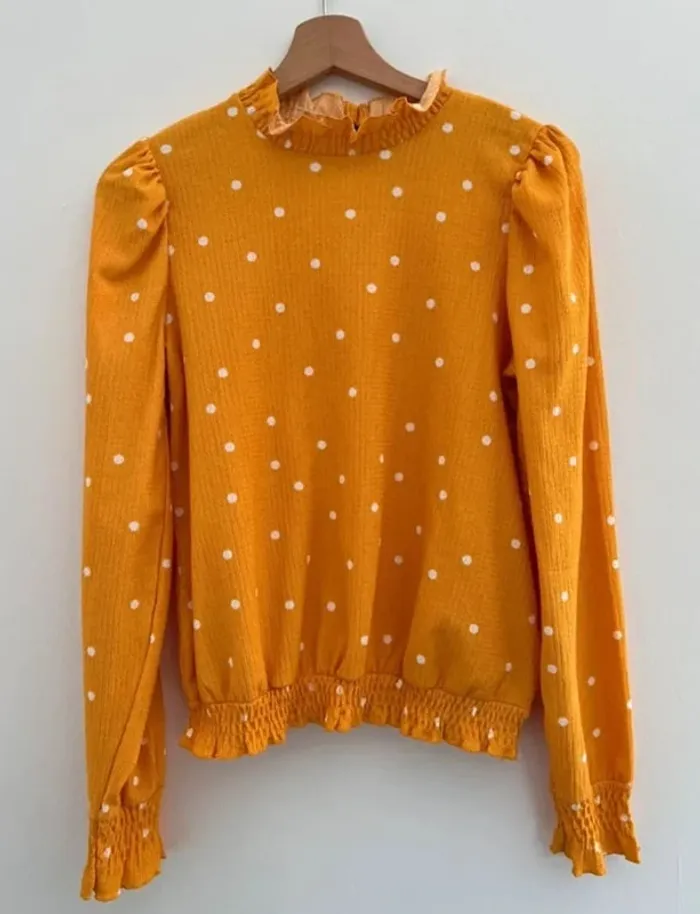 Blouse jaune orangé Nafnaf