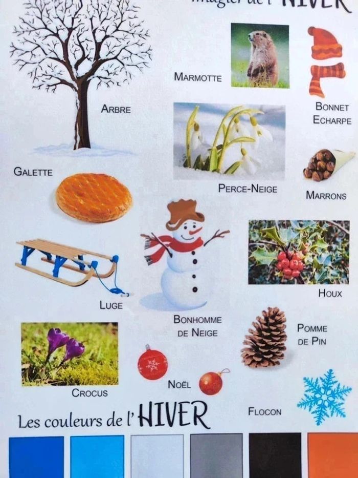 Imagier de l'hiver A4 - photo numéro 2