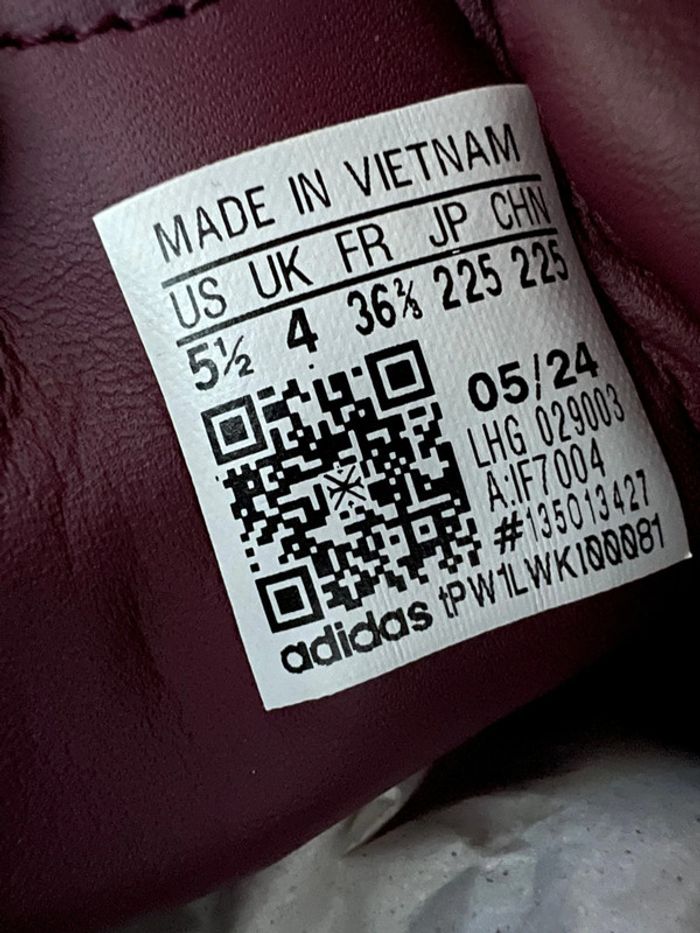 Adidas Samba Maroon Crystal Sand Taille 36,5 - photo numéro 7