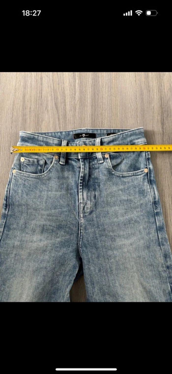 Jeans évasé 7 for all mankind taille 25 - photo numéro 9