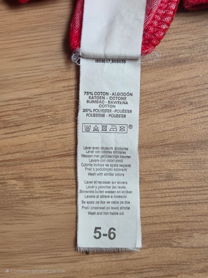 👑 Pyjama velours "King of Night" - 5/6 ans - photo numéro 4