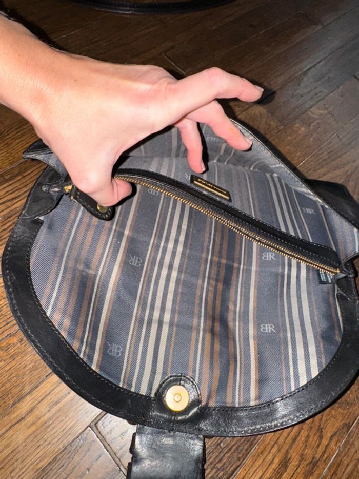Grande pochette en cuir banana republic - photo numéro 5