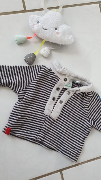 Teeshirt manche longue bébé 1 mois orchestra