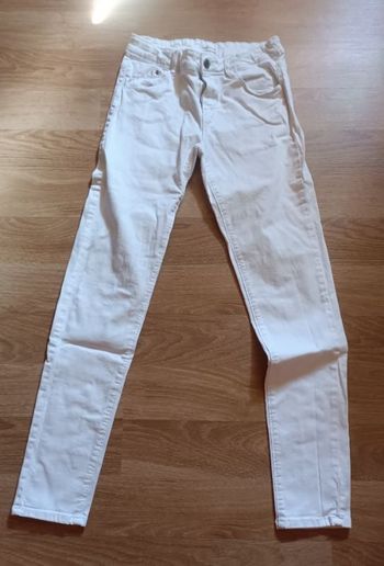 Pantalon slim blanc Cache cache 40