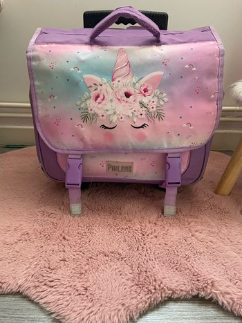 Cartable à roulettes Licorne