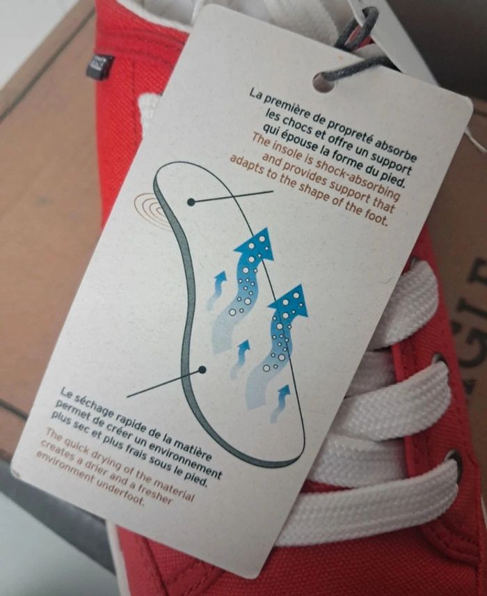 Aigle baskets en toile été femme P.39 neuves - photo numéro 14