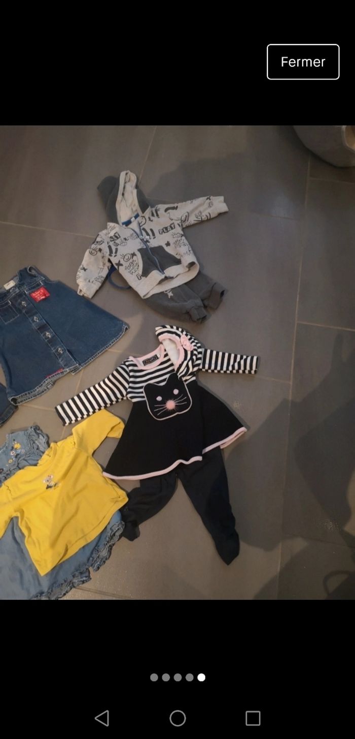 Lot 10 vêtements pour bébé fille 12 mois / 1 an - photo numéro 5