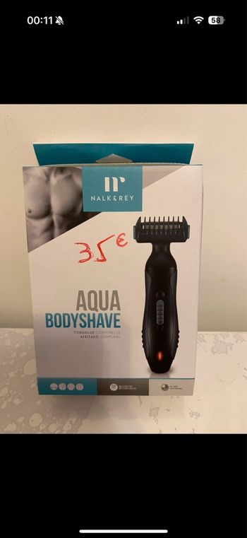 Tondeuse corporel neuf Nalk & Rey aqua bodyshave