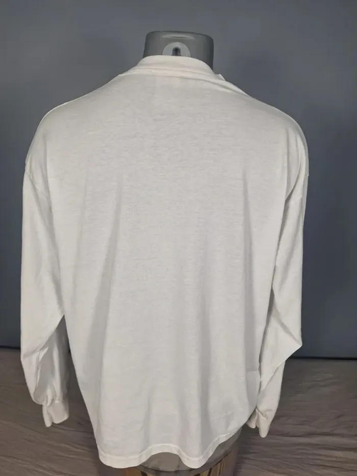 Vintage Baseball Is Life – T-shirt Manches Longues Blanc – Taille XL – Style Années 90 (553) - photo numéro 5