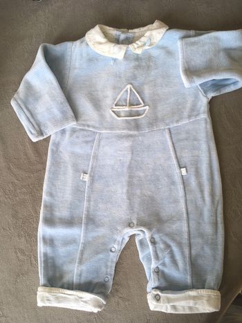 Pyjama velours épais 3 mois Tissaia (Leclerc)