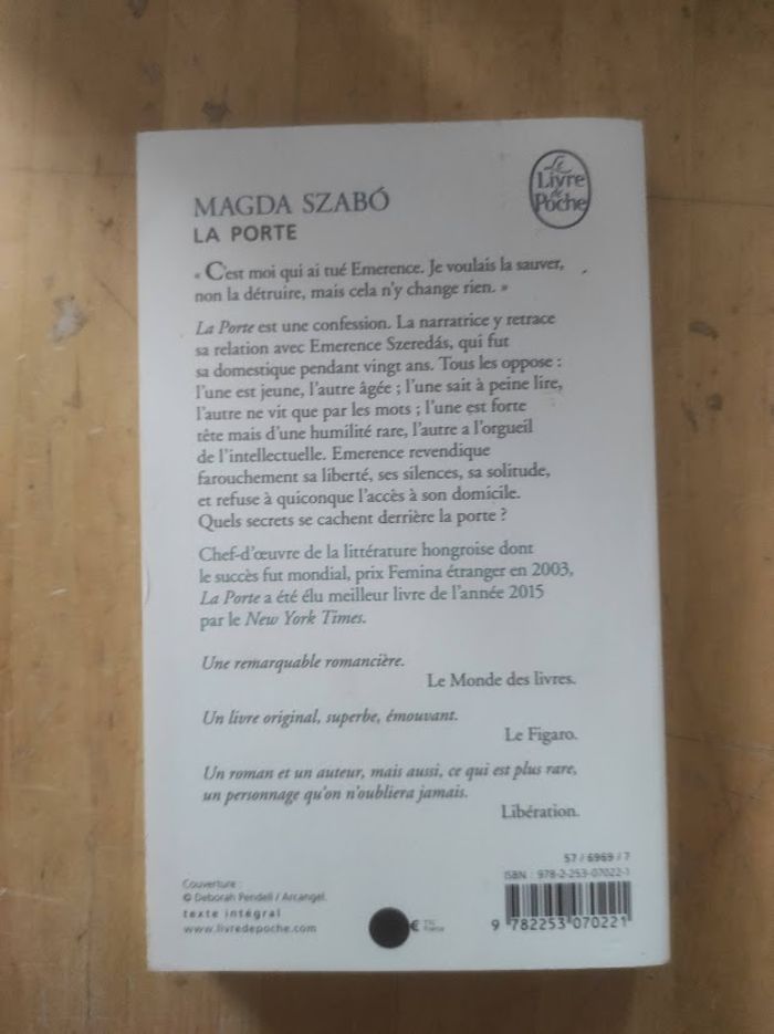 La porte Magda Szabo Livre de Poche 2017 - photo numéro 3