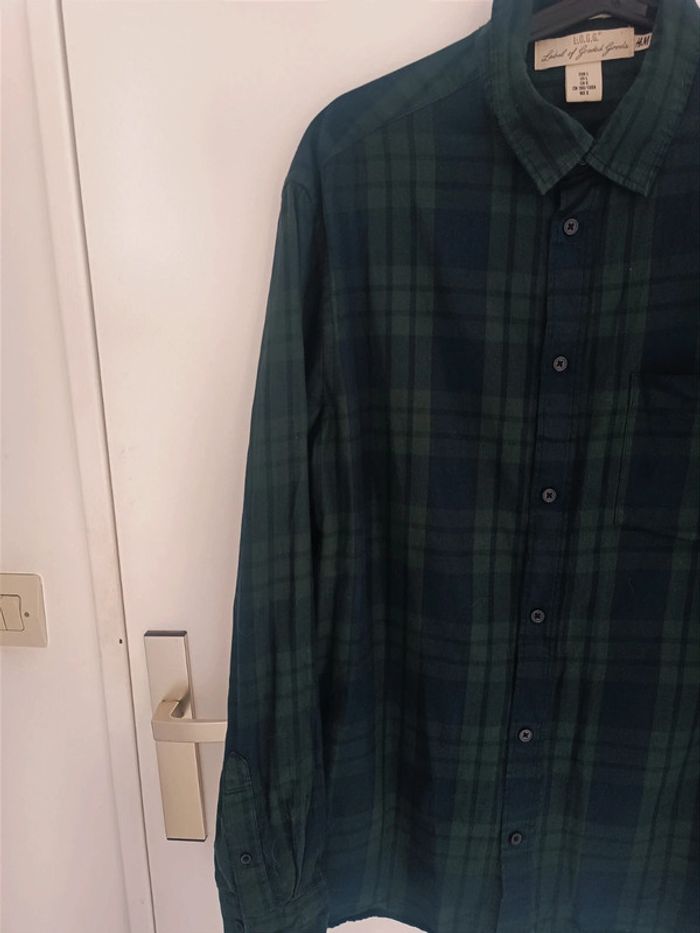 Chemisier à carreaux 100% coton H&M Taille L En très bon état