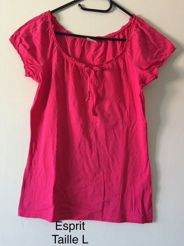 T-shirt Fuchsia Esprit Taille L