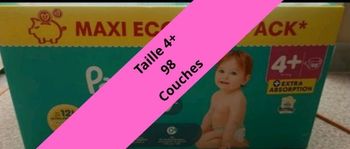 Pampers taille 4+