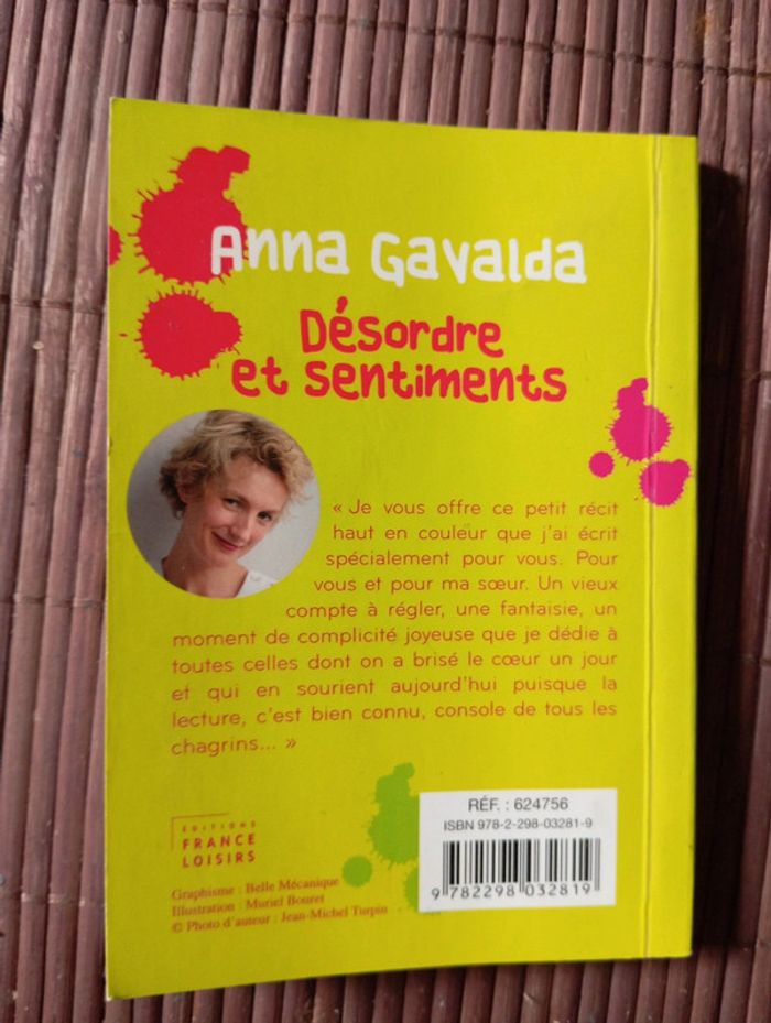 Livre de poche comme Neuf Désordre et sentiments de Anna Gavada - photo numéro 2