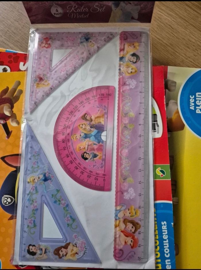 Set latte 20 cm + équerre princesse neuf