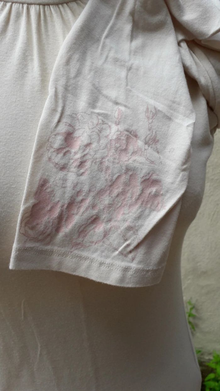 Robe tee-shirt sous pull Kenzo couleur crème - photo numéro 3