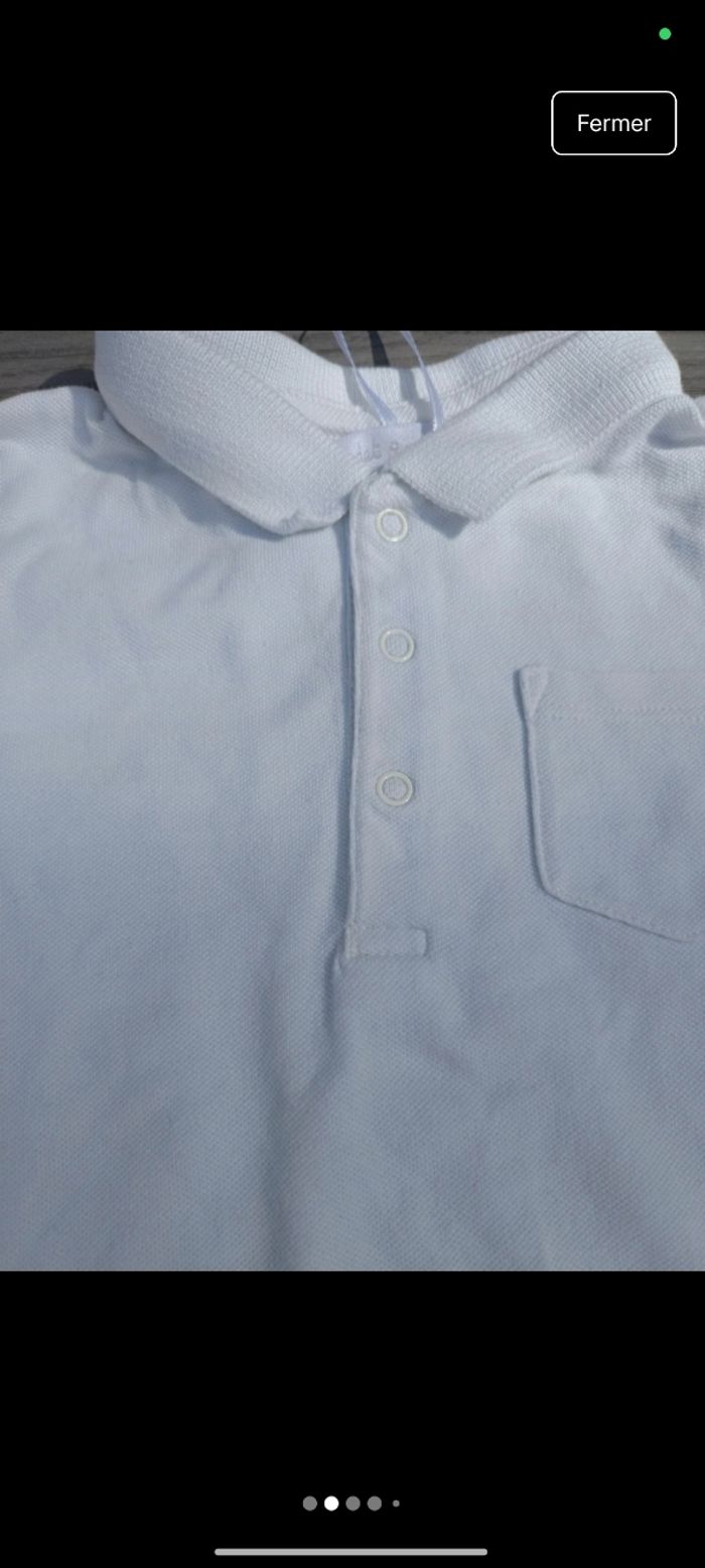 Polo blanc Cadet Rousselle 24 mois - photo numéro 2