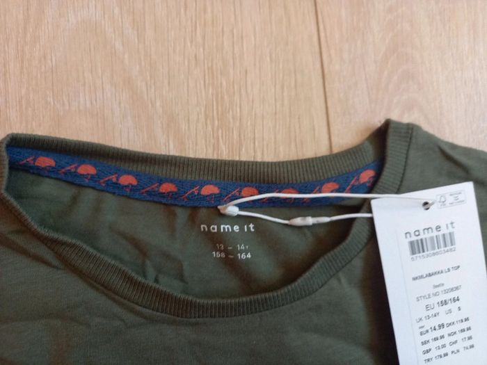 Tee shirt manches longues kaki - photo numéro 2