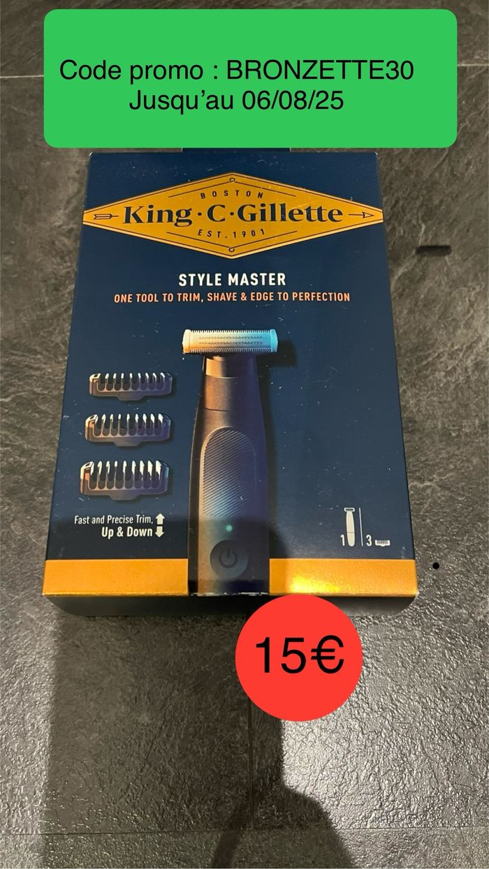 Tondeuse à barbe King gilette