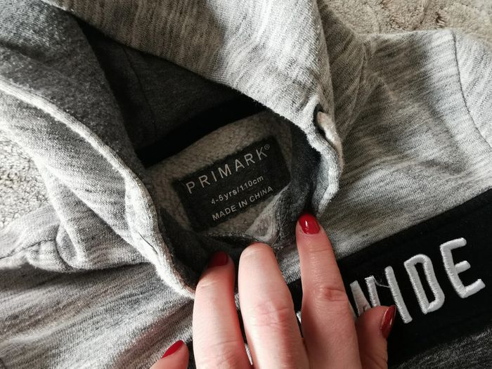 Sweat à capuche gris World Wide Primark 4-5 ans - photo numéro 5