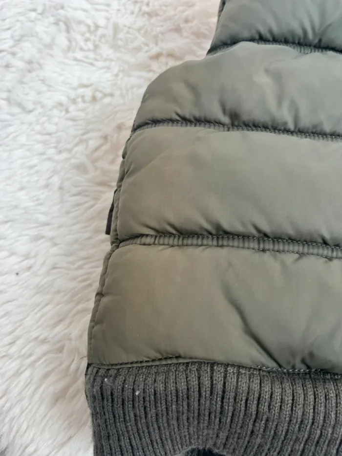Doudoune sans manches matelassés kaki  2/3 ans - photo numéro 5
