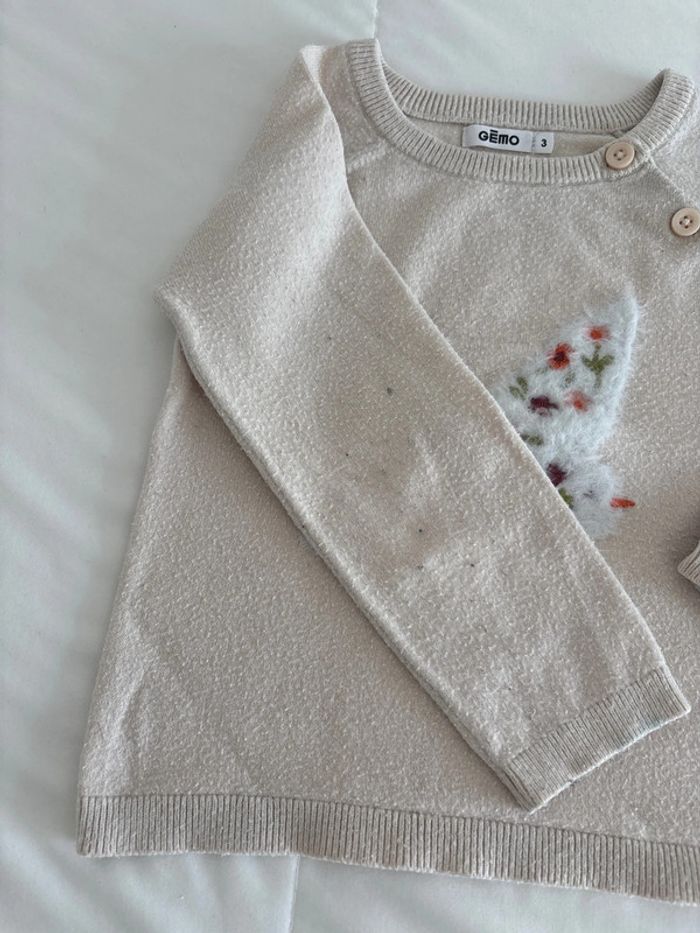 Pull beige Gemo pour petite fille - photo numéro 4