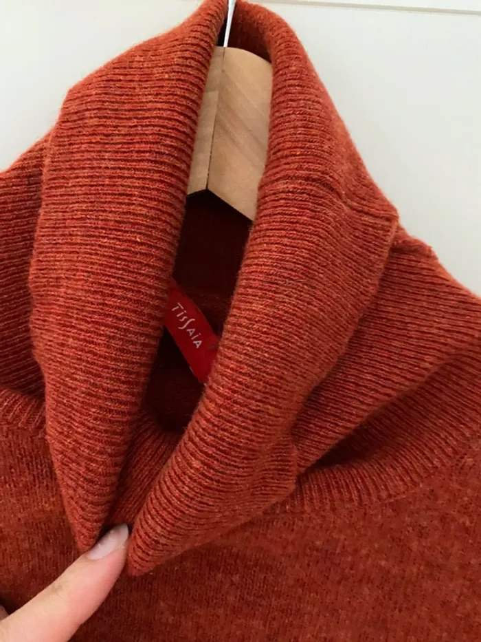 pull en laine corail/rouge 38/40 - photo numéro 2