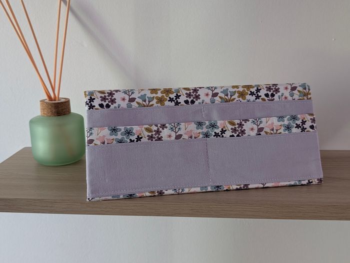 Porte cartes de jeu modèle lilas fleuri - photo numéro 2