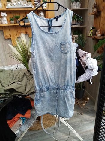 Combi short en jean FILLE 12A