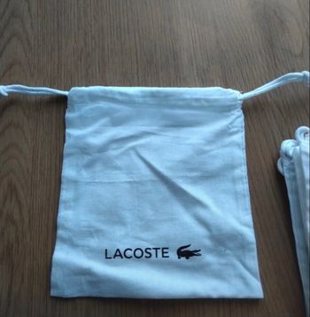 10 Pochettes tissu Lacoste 