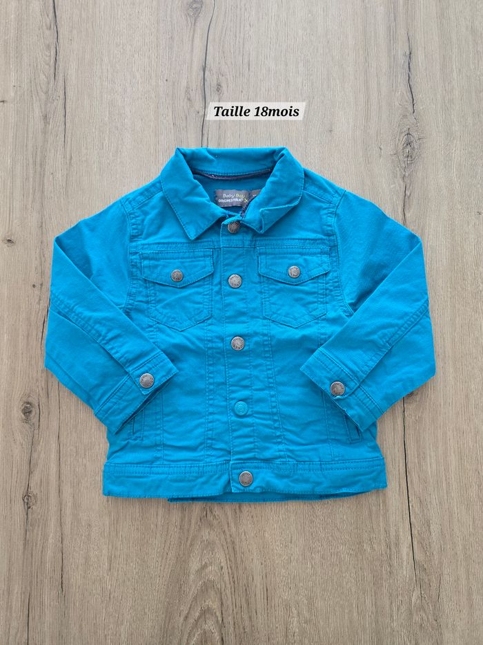 Veste en jean's turquoise - Taille 18mois - Orchestra