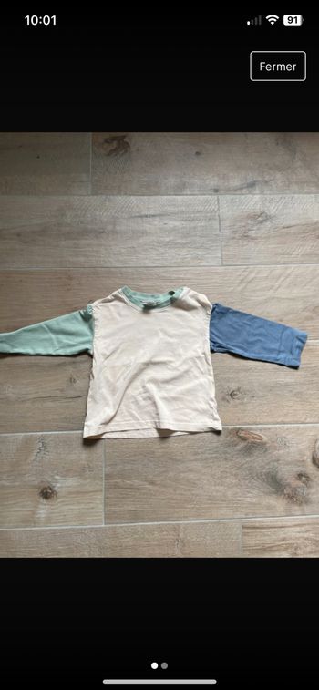 Tee-shirt t-shirt manches longues H&M T 1 2 ans