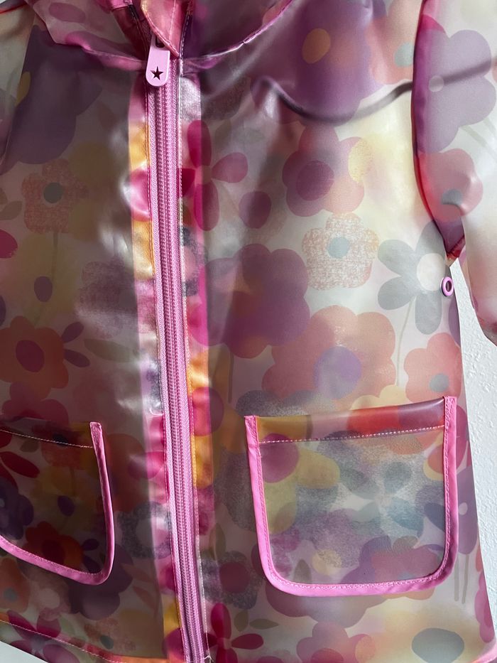 Ciré Imperméable transparent bébé fille motifs fleurs Taille 9-12mois Primark - photo numéro 4