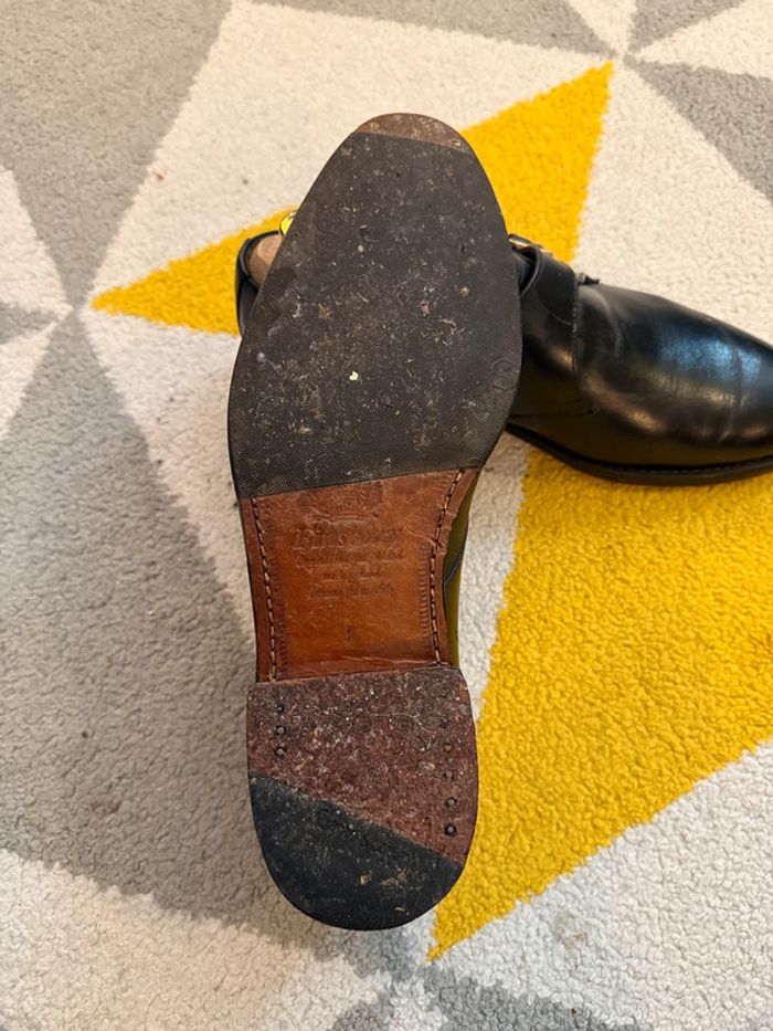 Mocassins en cuir noir Finsbury Taille 42 - photo numéro 4