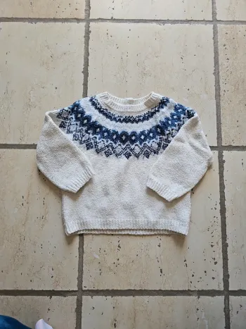 Pull chaud motif hiver - vertbaudet - 24 mois/86 cm