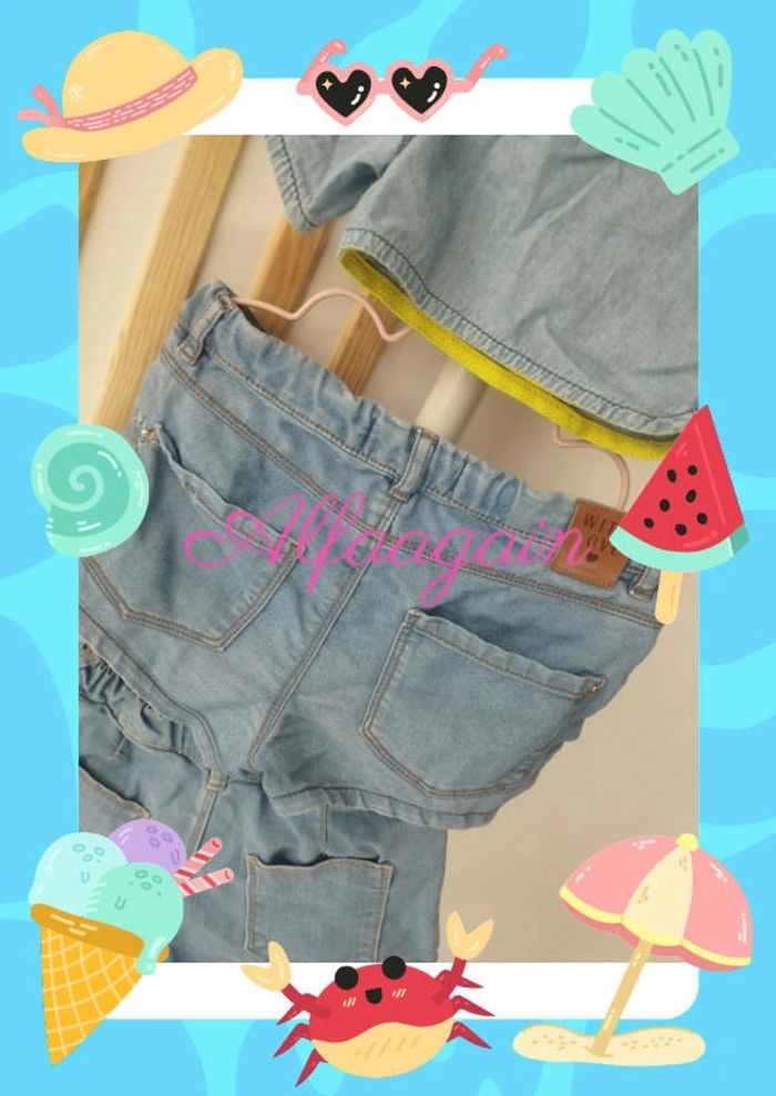Lot shorts jean 7/8ans - photo numéro 6