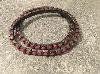 2 petits bracelets rose