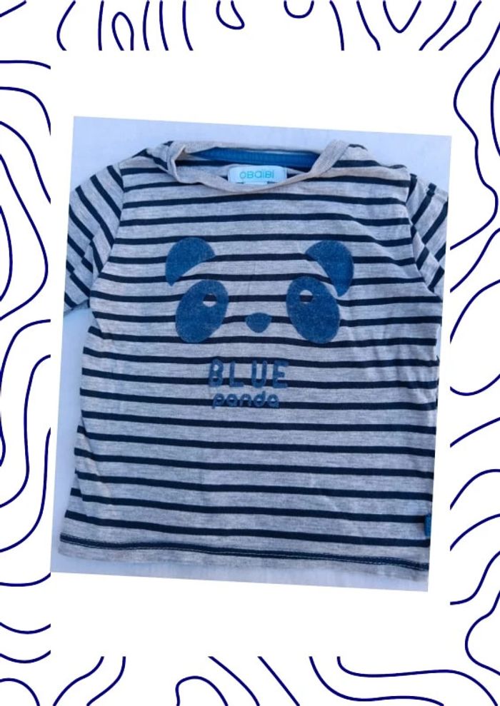 Tee shirt 6 mois Obaïbi - photo numéro 2