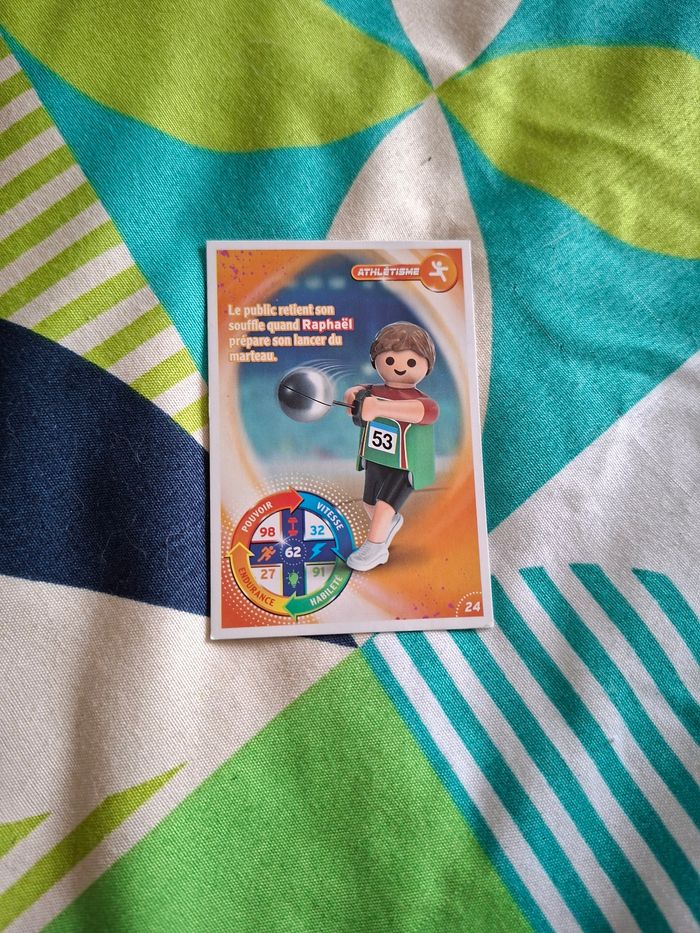 Carte playmobil athlétisme 24