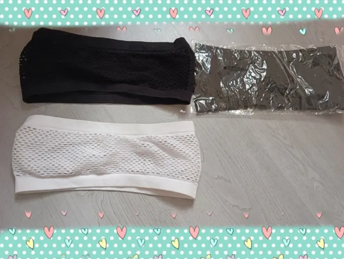 Lot de 3 brassières bandeau sans bretelles Neuves - photo numéro 2