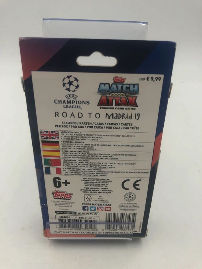 Coffret Topps Match Attax Toad To Madrid 19 UEFA Champions League 3/4 neuf - photo numéro 2