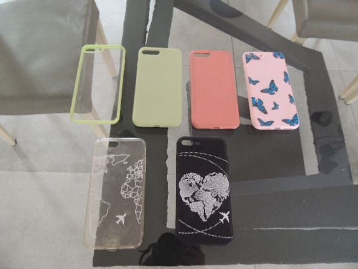 Lot de 8 coques pour iphone 8+