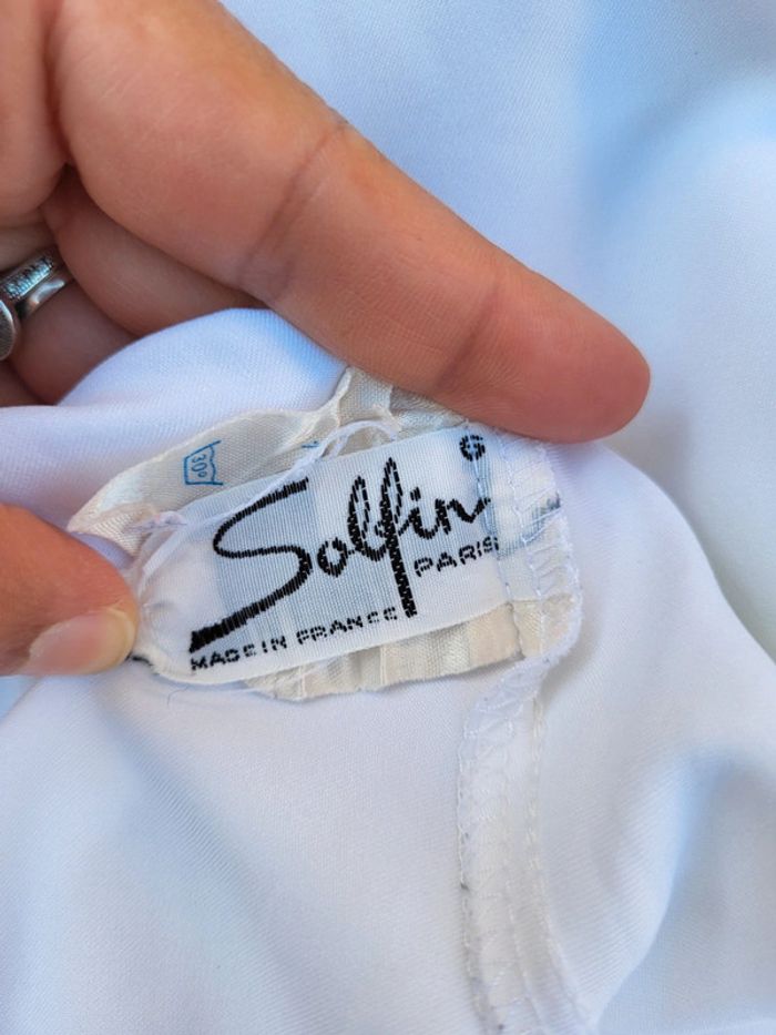 Robe de pyjama longue satinée, made in France 🇨🇵 - photo numéro 6