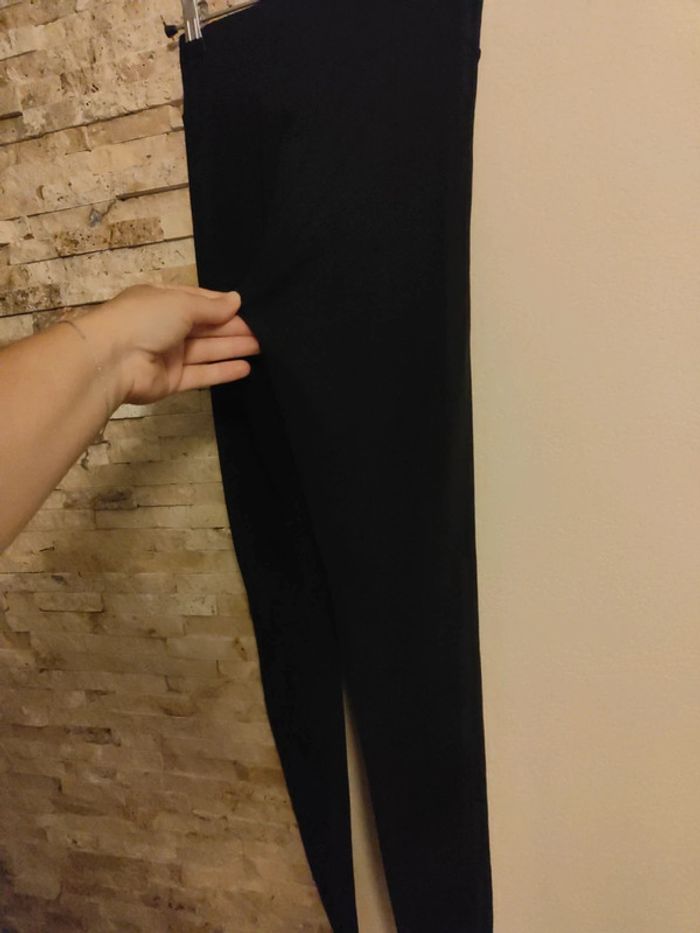 Legging noir à bande violette - photo numéro 4