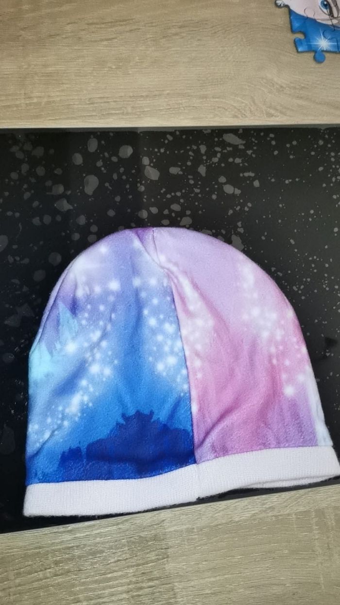 Bonnet reine des neiges neuf T54 - photo numéro 2