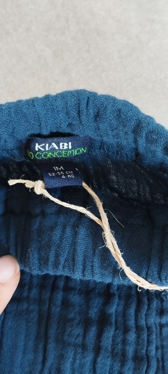 Sarouel garçon 1 mois Kiabi neuf - photo numéro 2